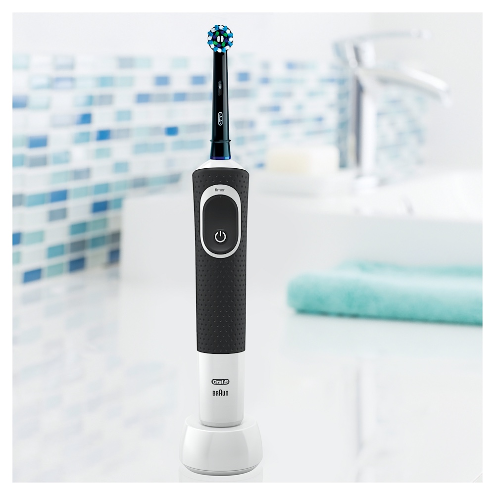 Buy Oral B Pro 100 Cross Action Power Toothbrush Black Online At ...